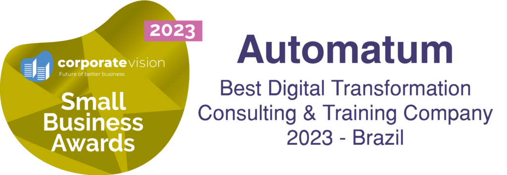 Automatum é premiada com destaque em Consultoria e Treinamento na categoria de Pequenos Negócios pela AI Global Media Ltd do Reino Unido